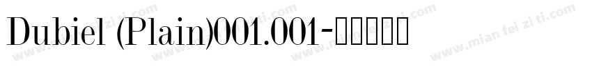 Dubiel (Plain)001.001字体转换